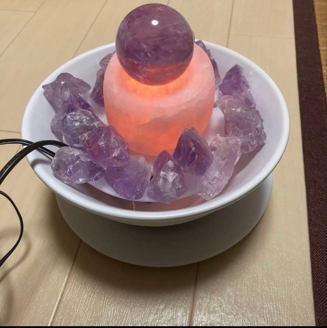 クリスタルファウンテン　アメジスト　ローズクォーツ　天然石 パワーストーン　癒し