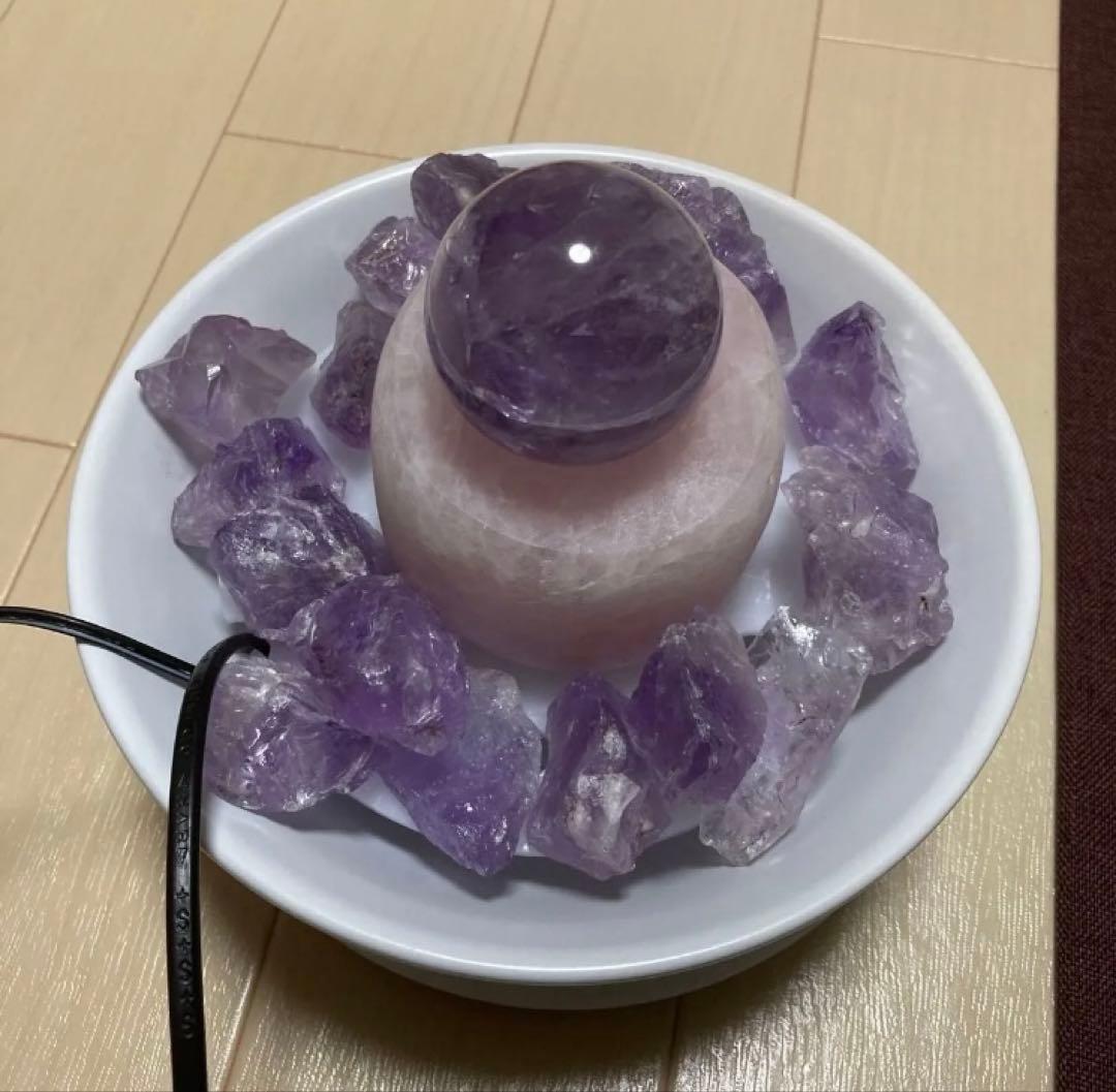 クリスタルファウンテン　アメジスト　ローズクォーツ　天然石 パワーストーン　癒し