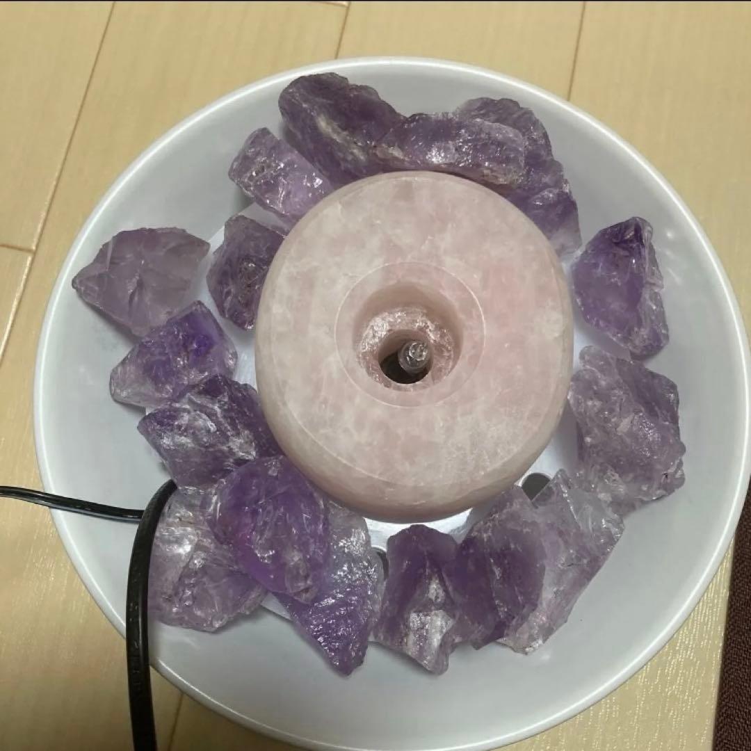 クリスタルファウンテン　アメジスト　ローズクォーツ　天然石 パワーストーン　癒し
