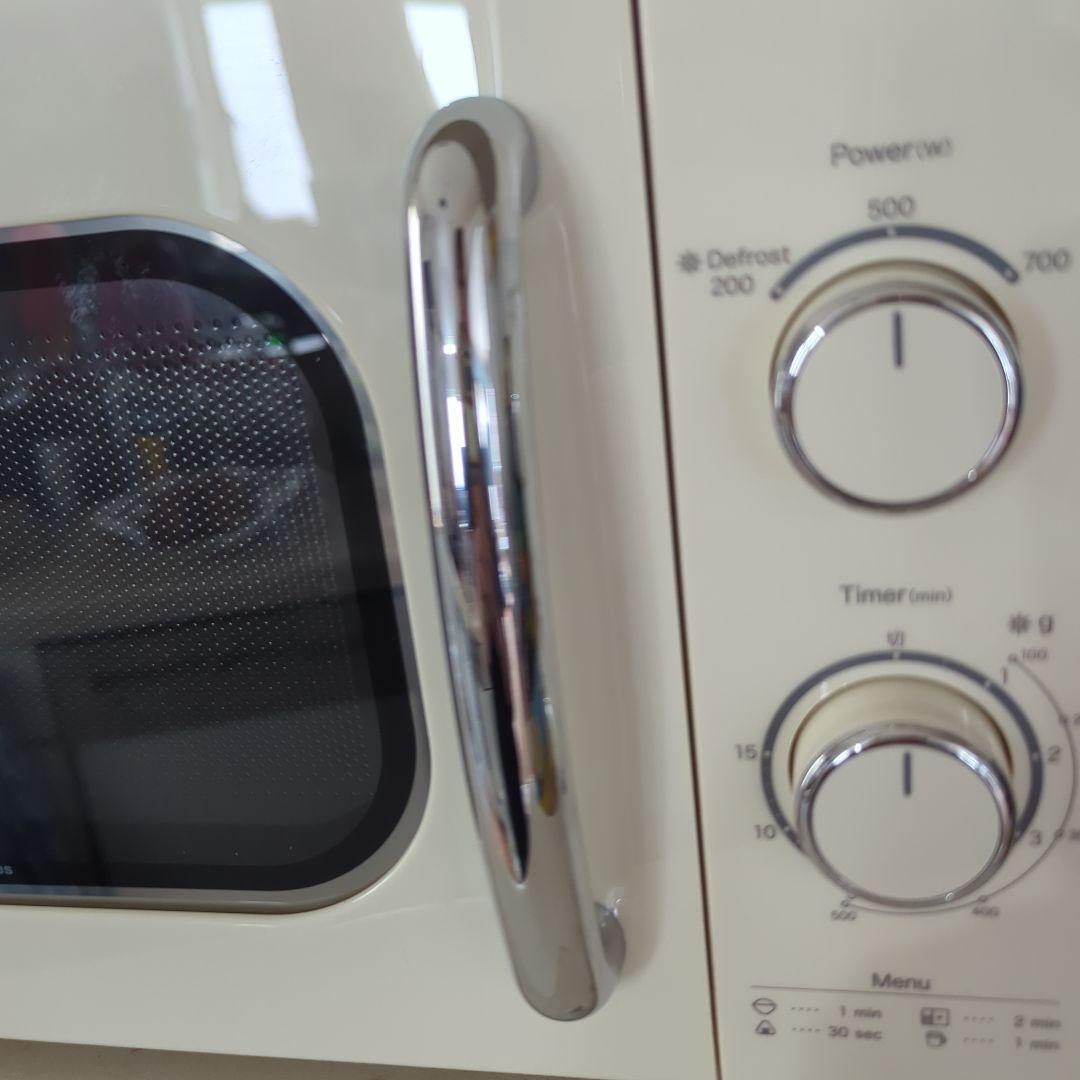 単機能電子レンジ クリーム色 700W