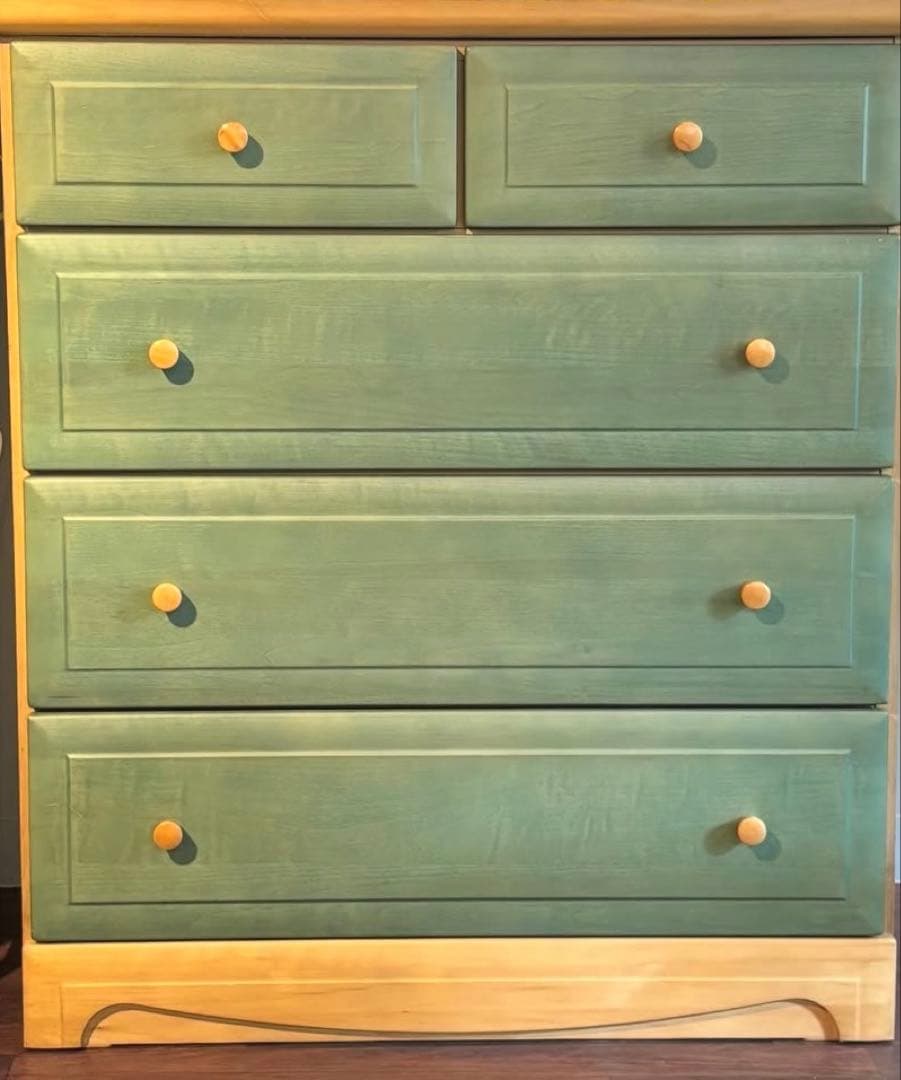 チェスト　箪笥　4段タンス　グリーン
