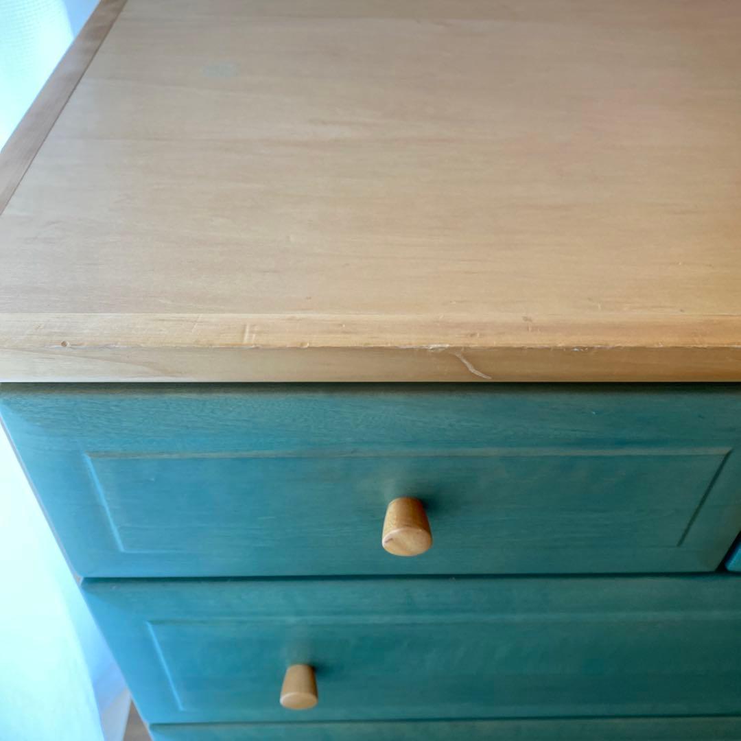 チェスト　箪笥　4段タンス　グリーン