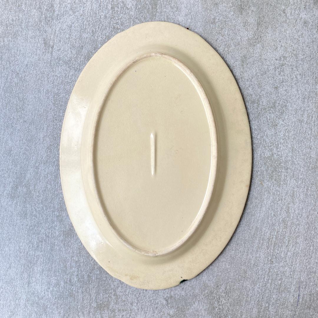 【9058】ソンベ焼き　ヴィンテージソンべ 　装飾皿　アンティーク