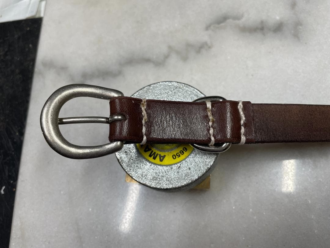 【CDO-NUBS20CBU〈BR〉】犬の首輪〈サイズ「L」〉牛革　人気