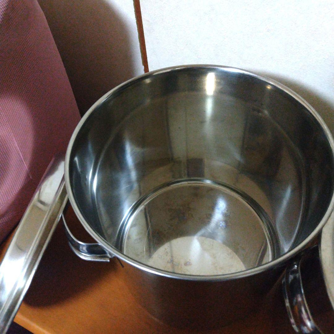 業務用 EBM クローバー ステンレス製 寸胴鍋 8L 11L 2つセット 蓋付