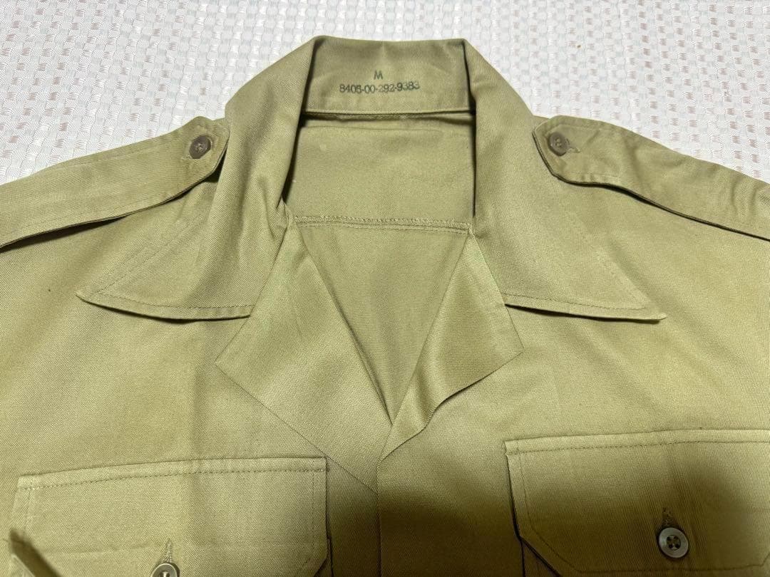 米軍 実物 半袖 チノシャツ M