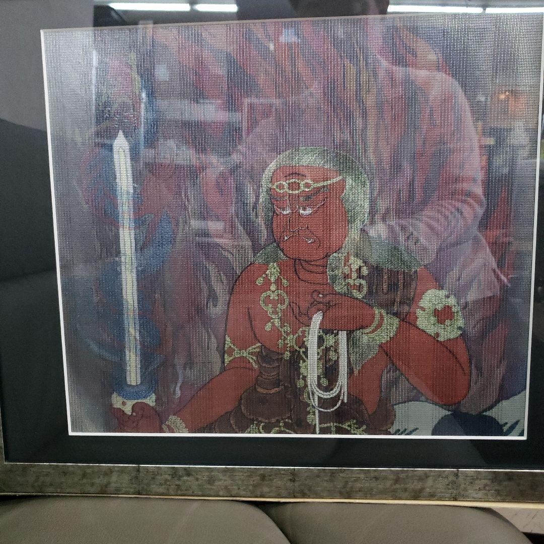 E-E　　　　京都製品一点もの総重ね織り八方睨み不動明王