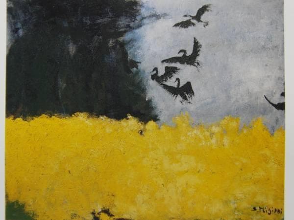 三岸節子、【ブルゴーニュにて】、希少な大判額装用画集より、美品、新品額装付