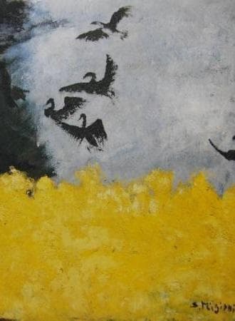 三岸節子、【ブルゴーニュにて】、希少な大判額装用画集より、美品、新品額装付