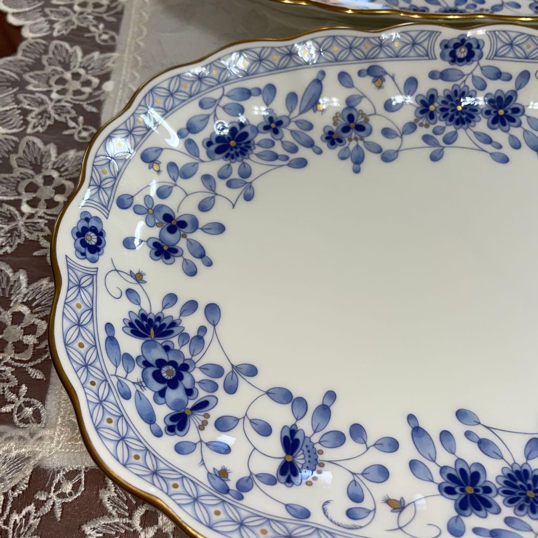 ナルミ　ミラノ　楕円皿　大皿　プレート　4枚セット　未使用