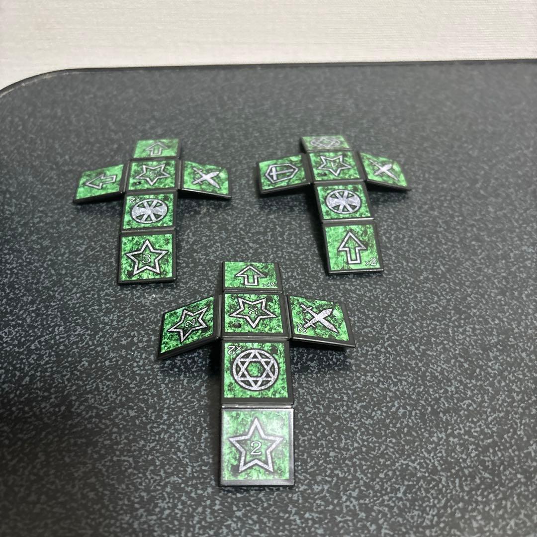 (傷あり、説明書無し、一体破損)ダンジョンダイスモンスターズスターターセット