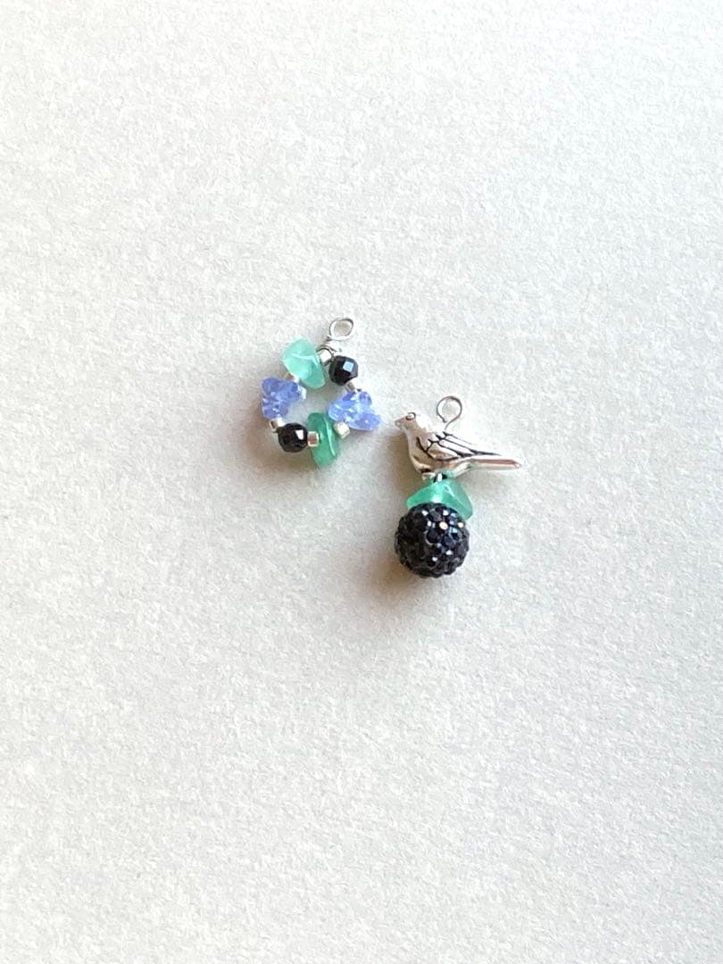 no.0384 小鳥とタンザナイトのリース