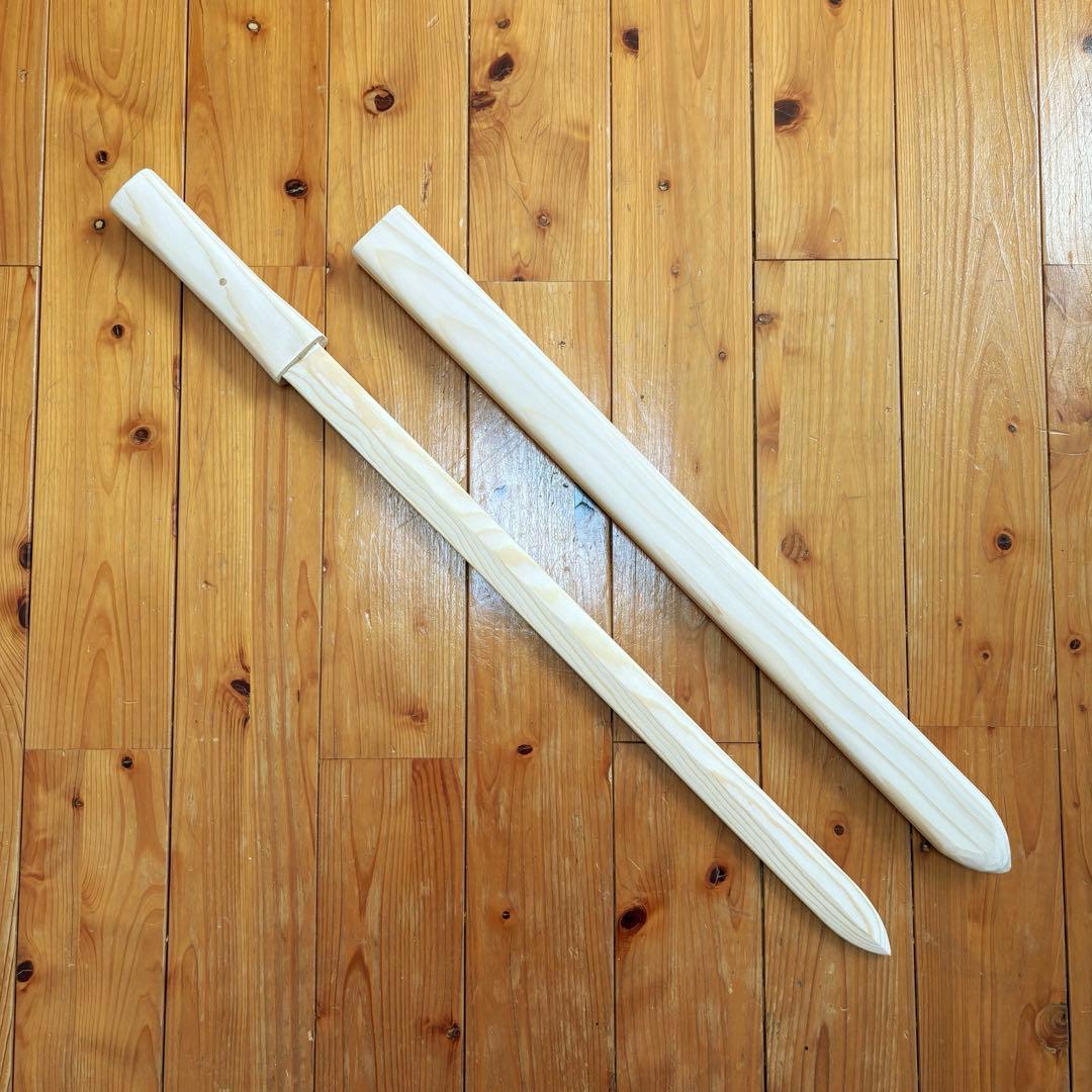 御神楽の木剣　白木造り(木剣　剣　木刀　wood sword )