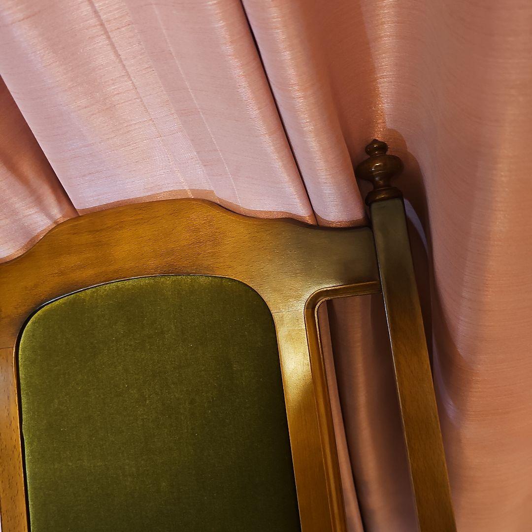 超希少　全サイトこれ1点のみ！Karimoku　チェアー　モケットグリーン