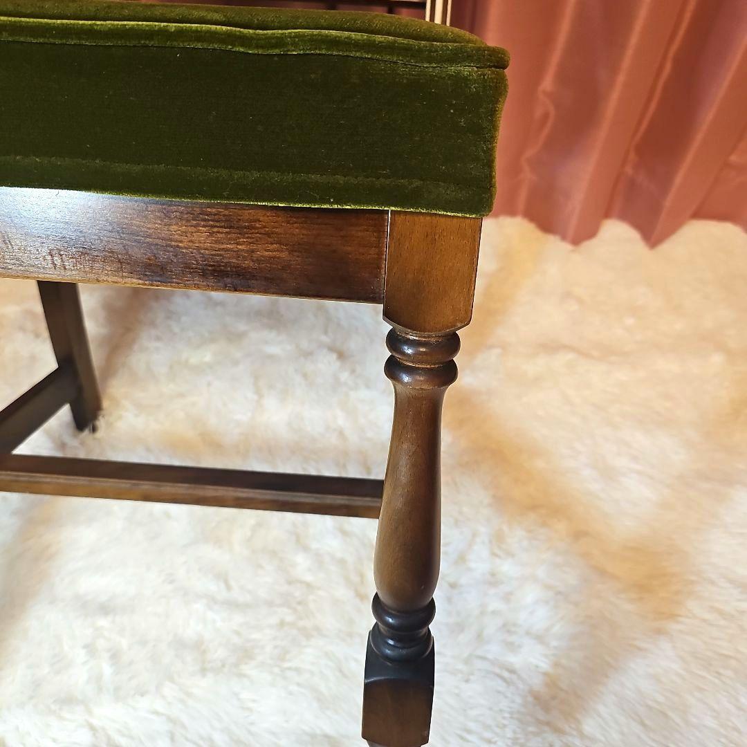 超希少　全サイトこれ1点のみ！Karimoku　チェアー　モケットグリーン