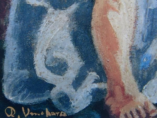 梅原龍三郎、坐裸婦、希少画集画、新品額装付、状態良好