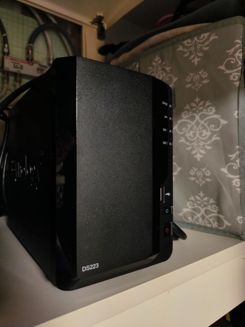 超美品★Synology DS223 NAS + 純正HDD 6TB