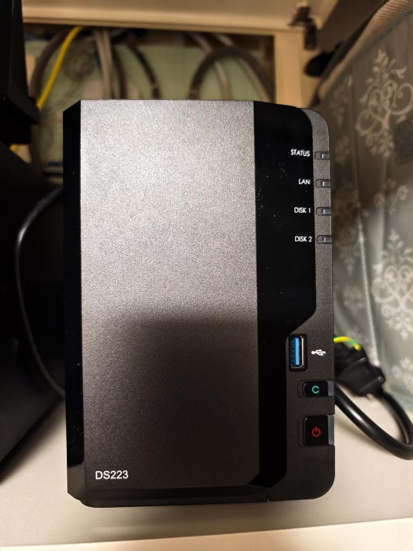 超美品★Synology DS223 NAS + 純正HDD 6TB