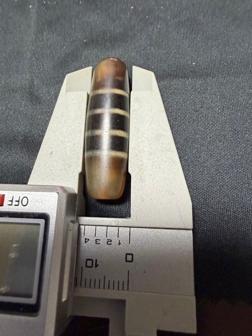 秘蔵天珠‼️西蔵風化秘蔵七線天珠秘蔵双虎牙天珠セット