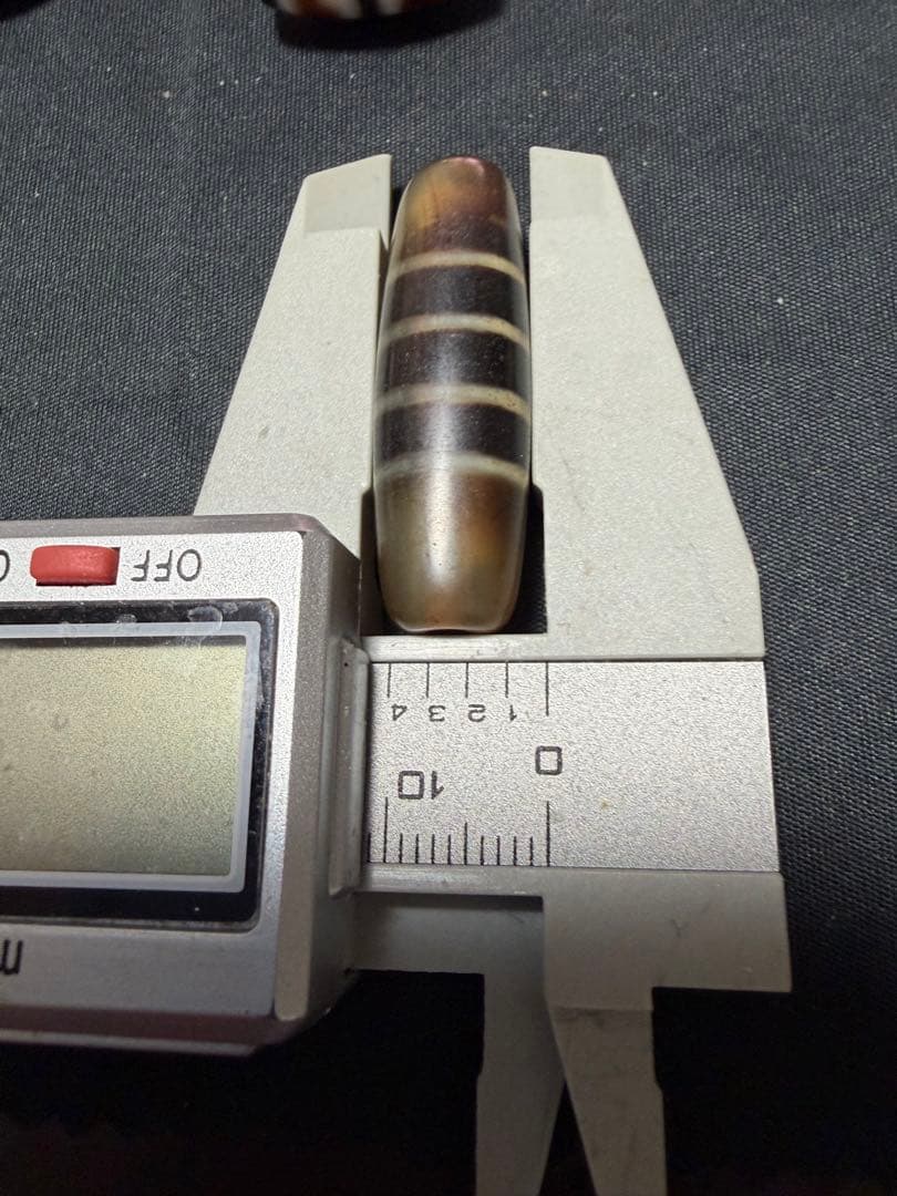 秘蔵天珠‼️西蔵風化秘蔵七線天珠秘蔵双虎牙天珠セット