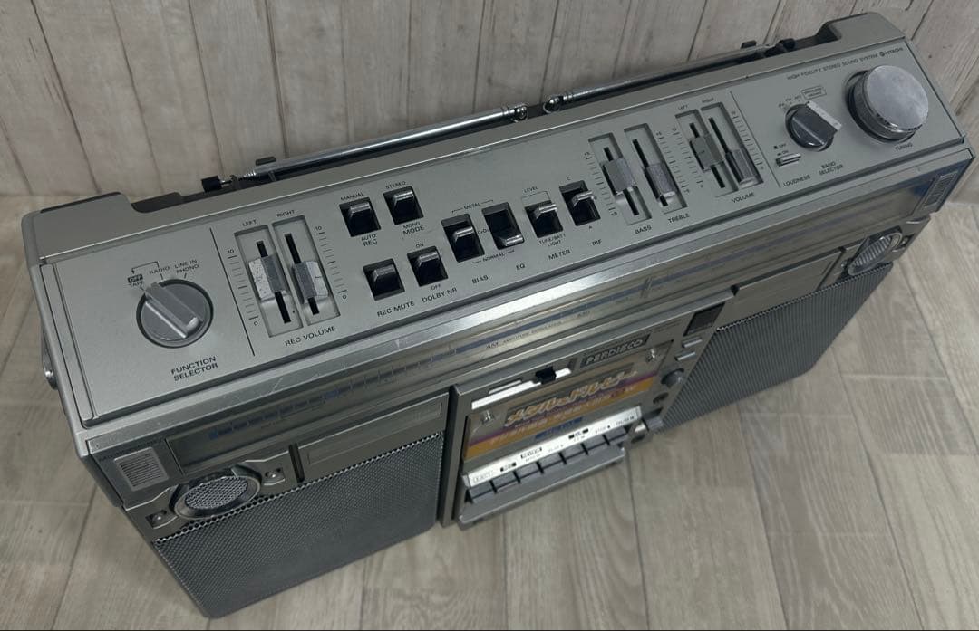 動作品| HITACHI 日立ラジカセ TRK-8290 昭和レトロ　希少ラジオ