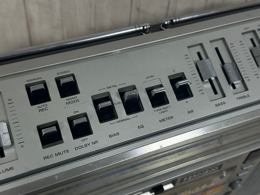 動作品| HITACHI 日立ラジカセ TRK-8290 昭和レトロ　希少ラジオ