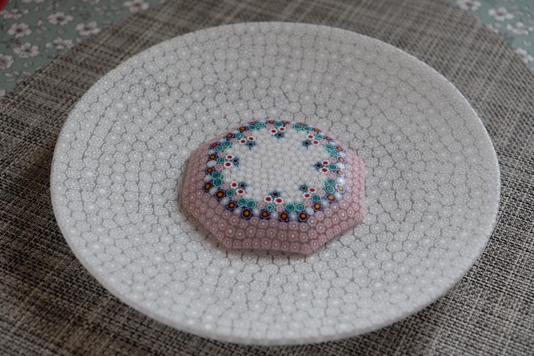 ベネチアンガラス ミルフィオリ プレート 検/メルハバ 飯塚亜裕子 江波冨士子