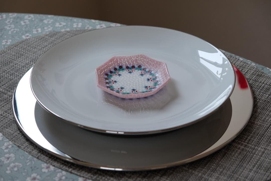 ベネチアンガラス ミルフィオリ プレート 検/メルハバ 飯塚亜裕子 江波冨士子