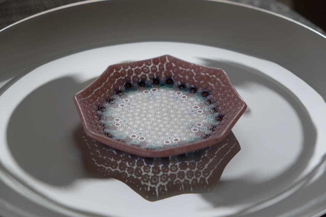 ベネチアンガラス ミルフィオリ プレート 検/メルハバ 飯塚亜裕子 江波冨士子