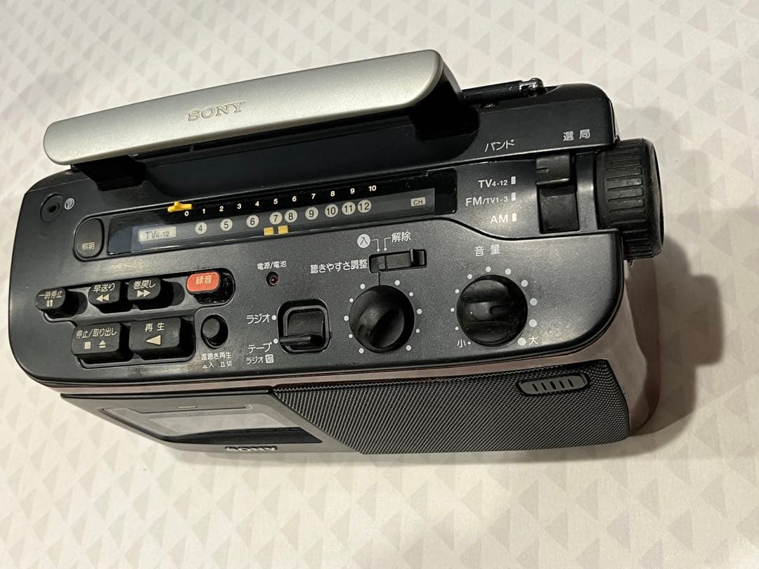 Sony radio cassette corder 昭和レトロ　希少