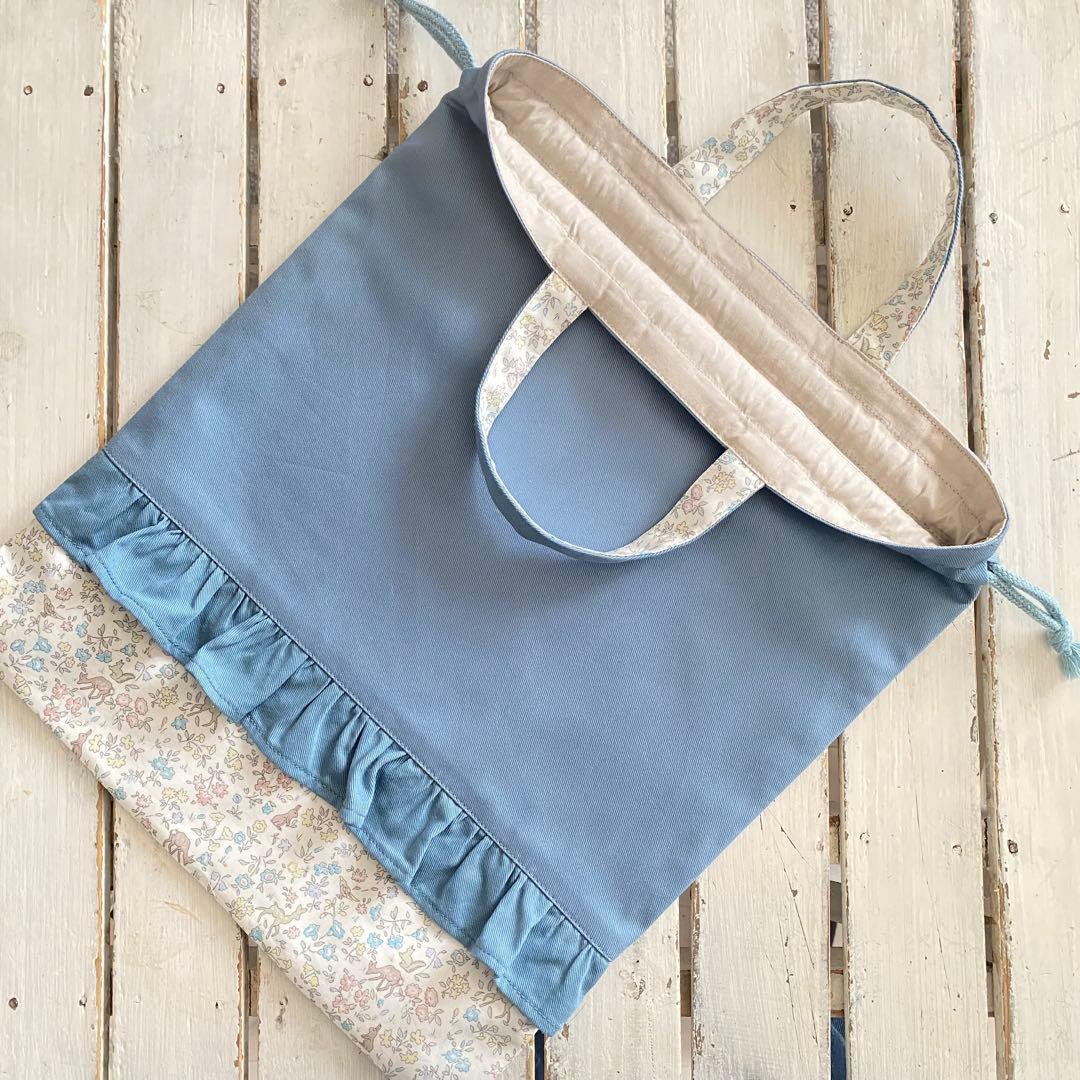 yuyu様⭐︎リバティプリント使用×さくらんぼワッペンレッスンバッグ他オーダー