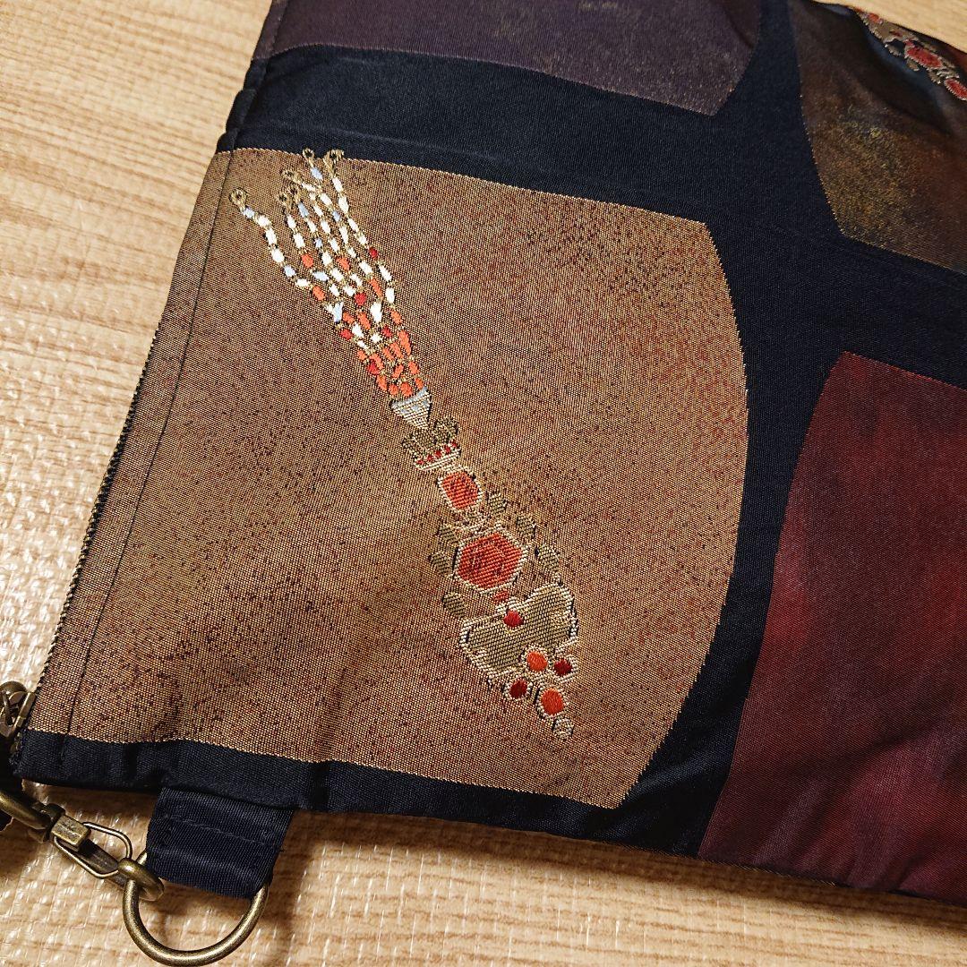 和柄　ショルダーバッグ　 帯リメイクバッグ 着物バッグ