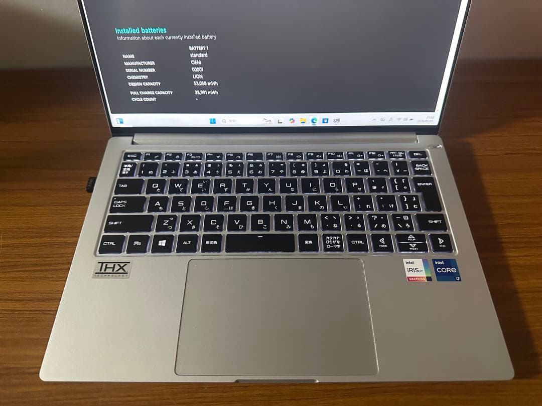 Windowsノート本体 DAIV 4P Core i7 1165G7 /32GB/512Gb