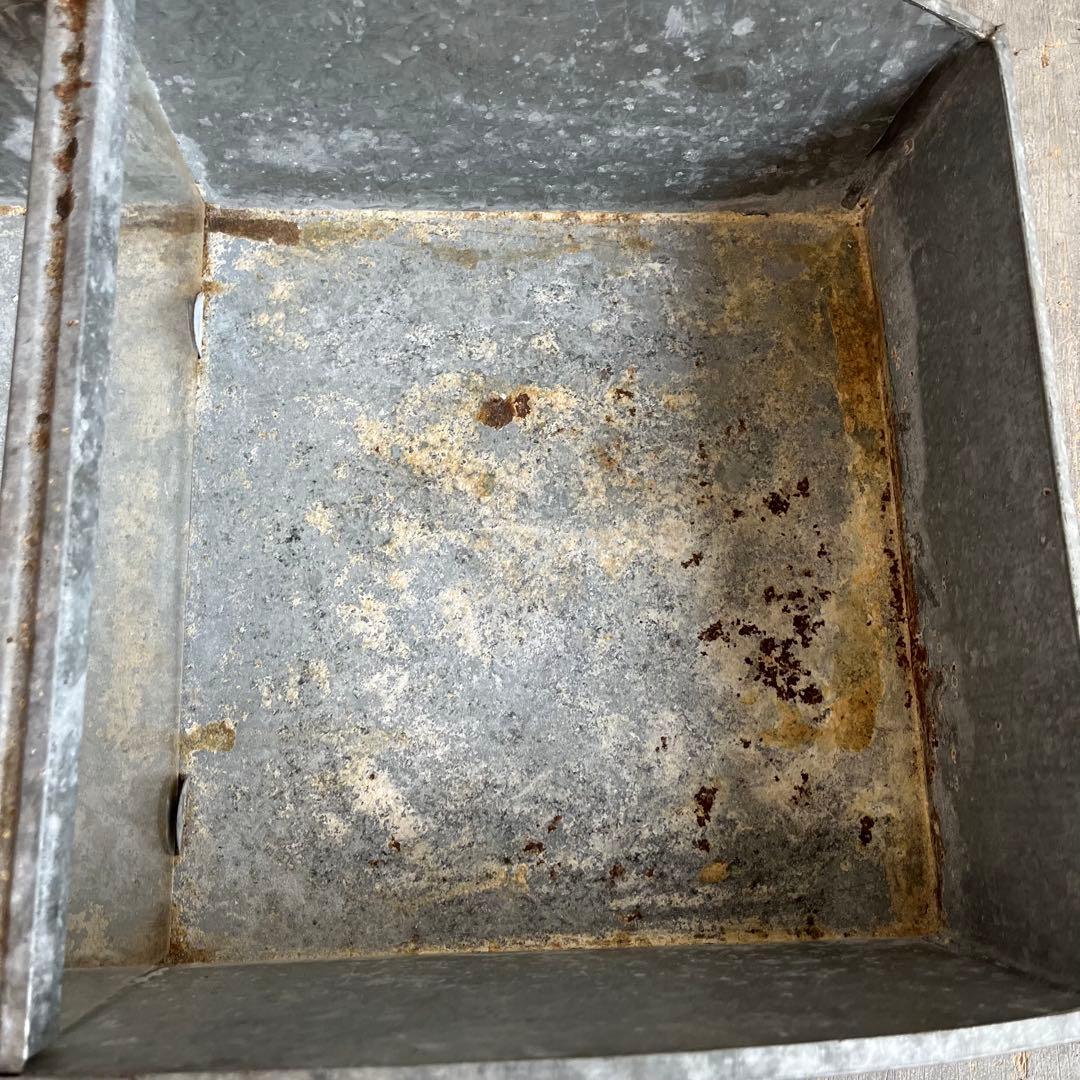 アンティーク ブリキ ガラス ケース 昭和レトロ シャビー z481