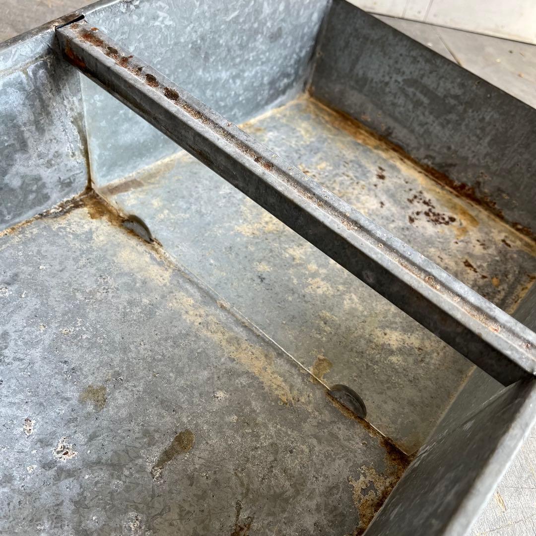 アンティーク ブリキ ガラス ケース 昭和レトロ シャビー z481