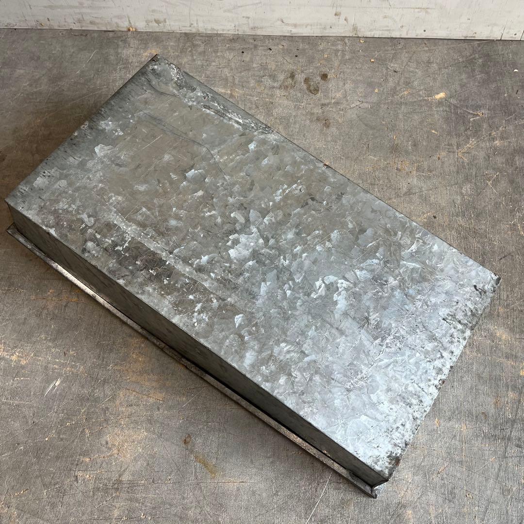 アンティーク ブリキ ガラス ケース 昭和レトロ シャビー z481