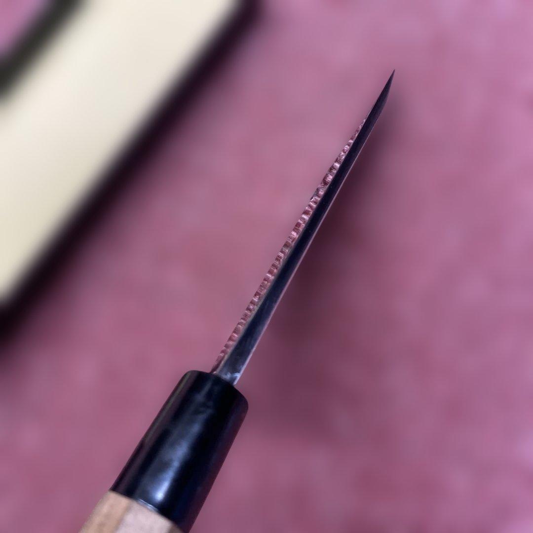 白ニ鋼　うなぎ裂き包丁　120㎜　4寸