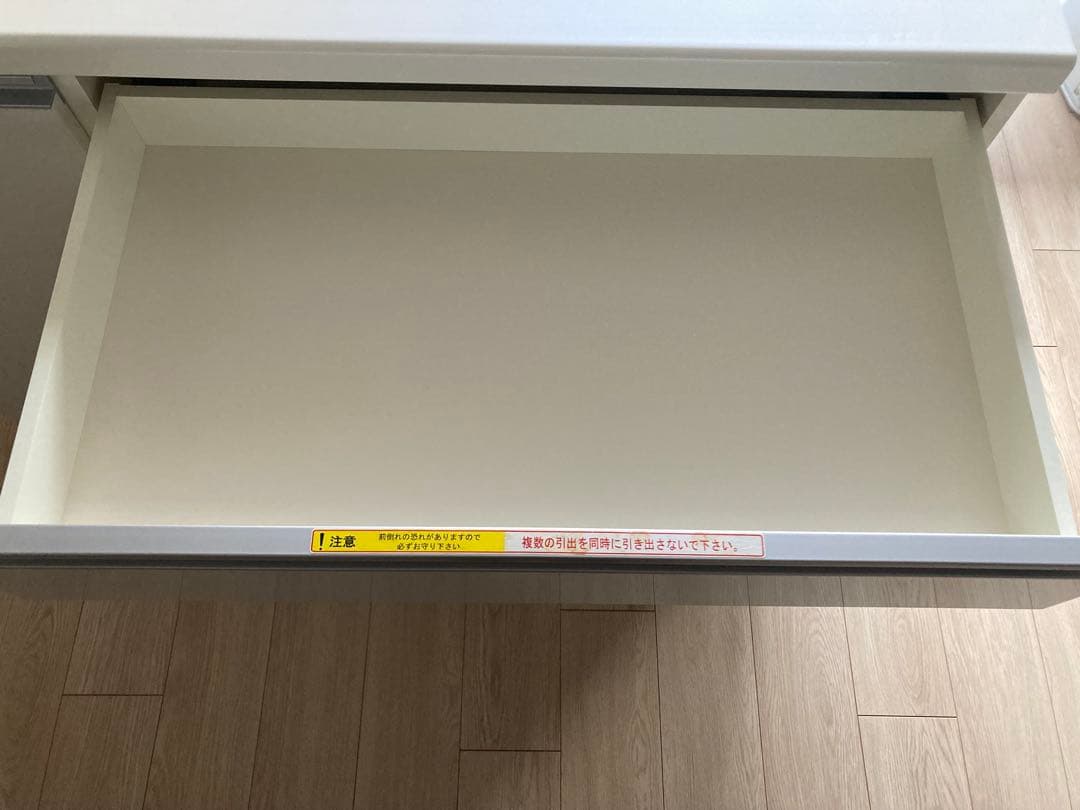 美品 パモウナ キッチンカウンター キャスター付き 食器棚 120㎝