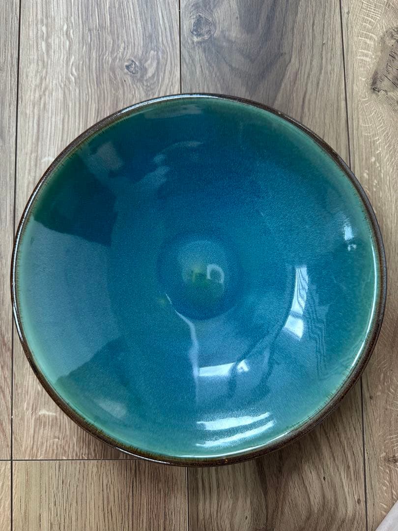 白勢栄悦 白勢陶園　小樽窯　小樽焼き　 緑玉織部