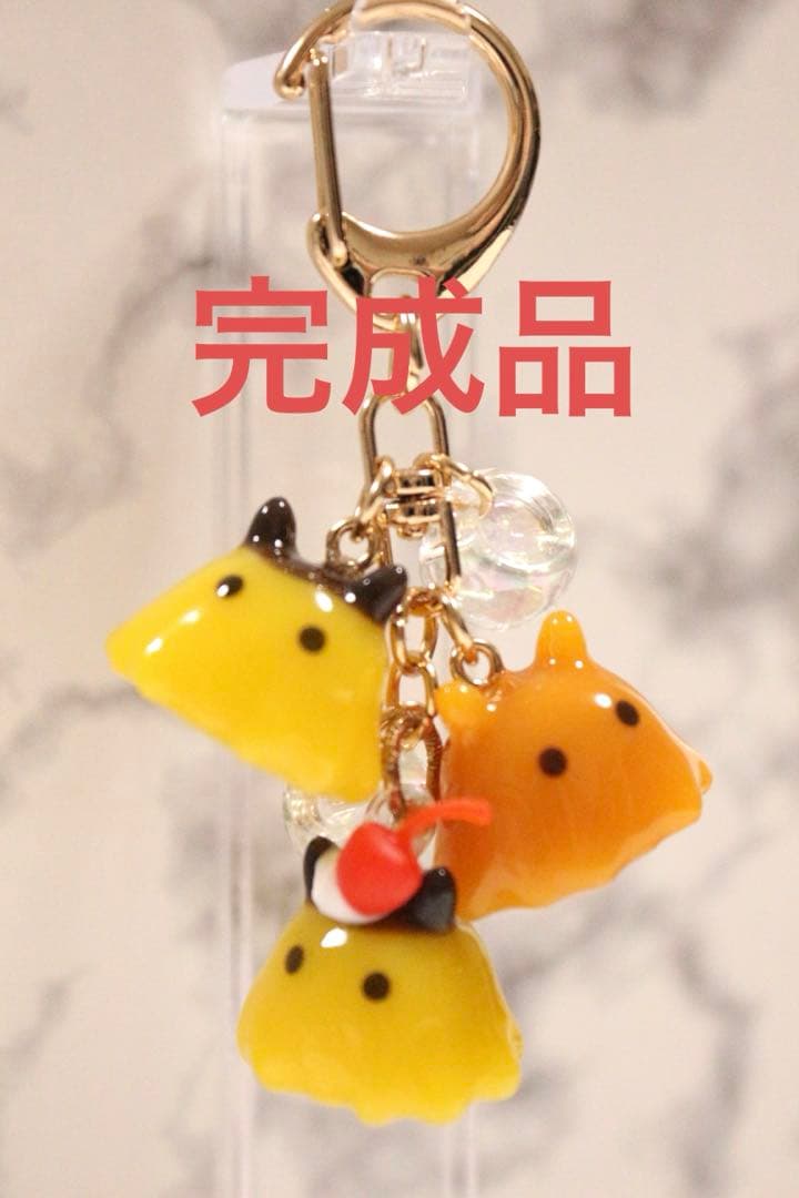 【紅夜@プロフ必読様⭐︎オーダー】めんだこ三連キーホルダー