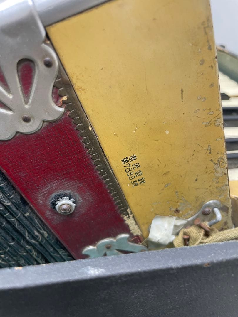 希少♩ヤマハ アンティーク アコーディオン ジャンク ケース付き