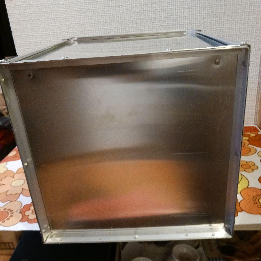 アルミ製 ボックス型 ストレージコンテナ オカモチ 出前箱 レトロ 食堂
