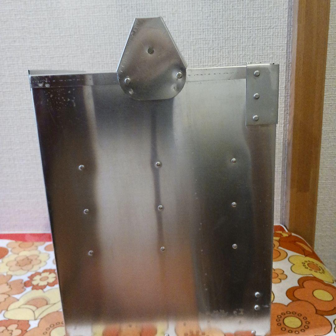 アルミ製 ボックス型 ストレージコンテナ オカモチ 出前箱 レトロ 食堂
