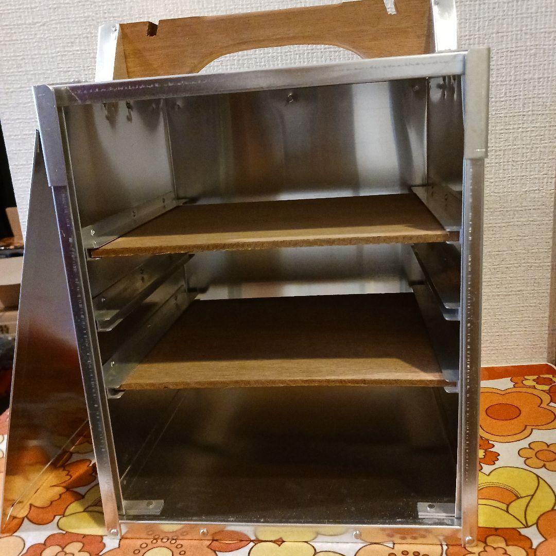 アルミ製 ボックス型 ストレージコンテナ オカモチ 出前箱 レトロ 食堂