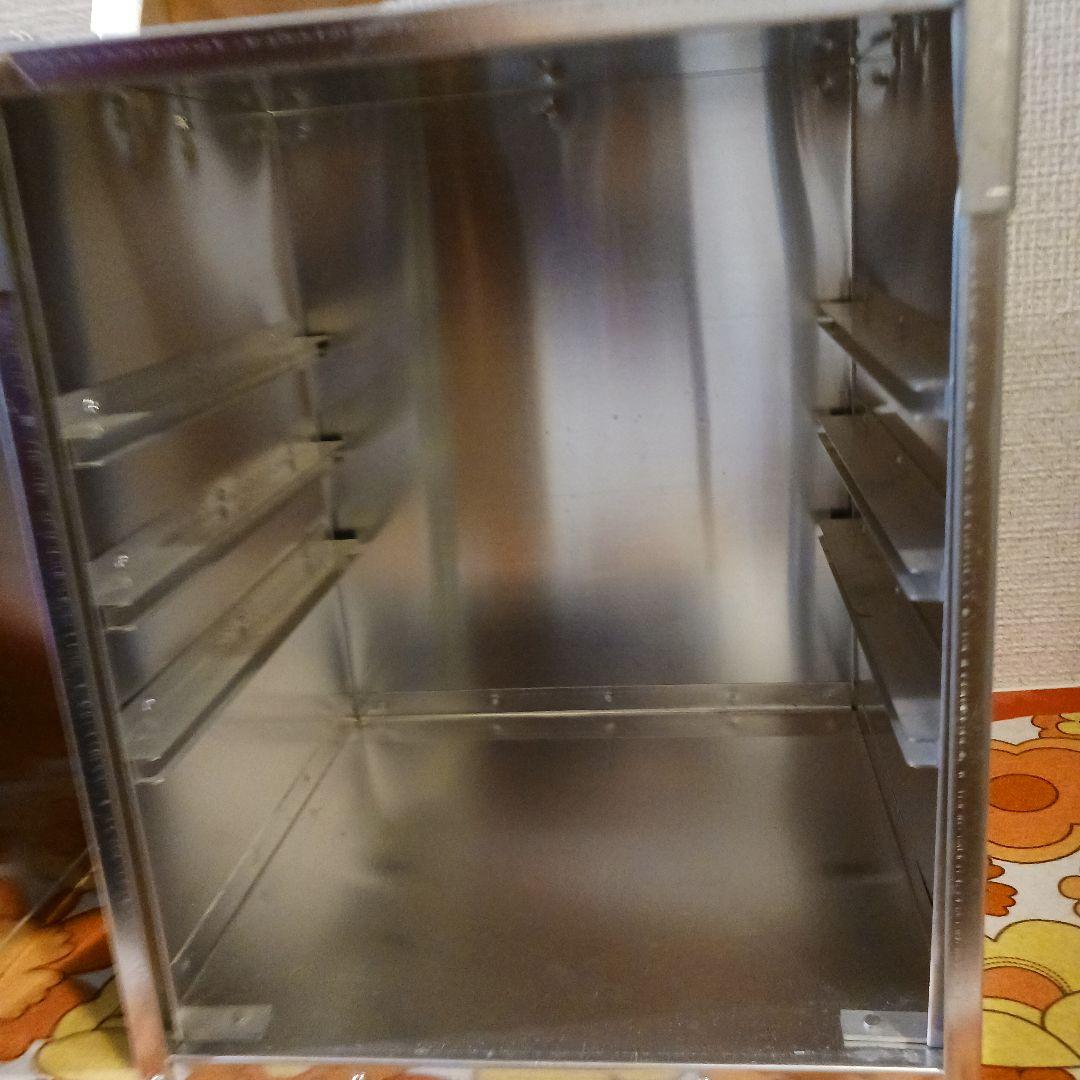 アルミ製 ボックス型 ストレージコンテナ オカモチ 出前箱 レトロ 食堂