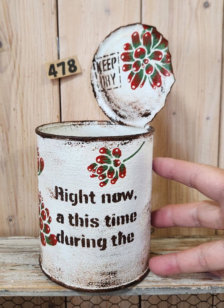 みぃ様❤️❤️❤️専用です。478 ふたつき業務中缶リメ缶