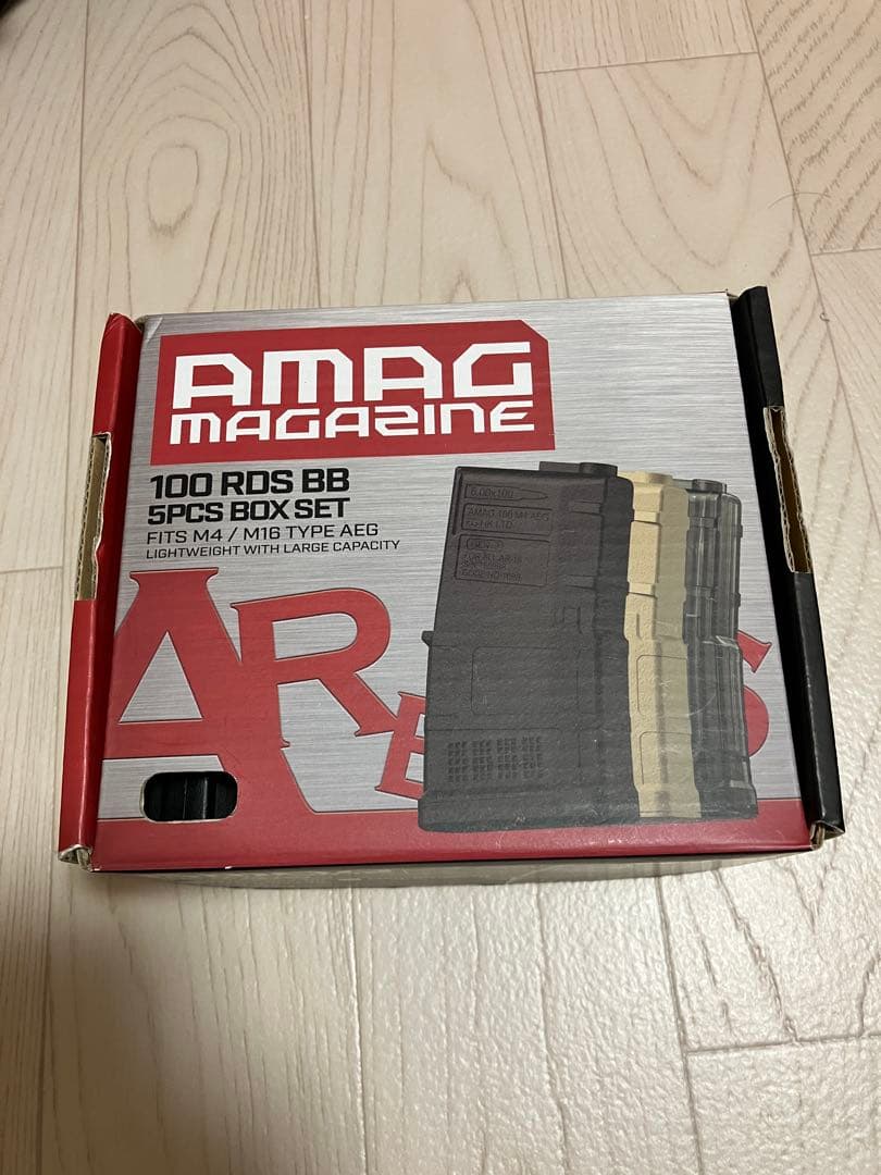 ARES AMAG ショート M4用 100連 マガジン5本セット