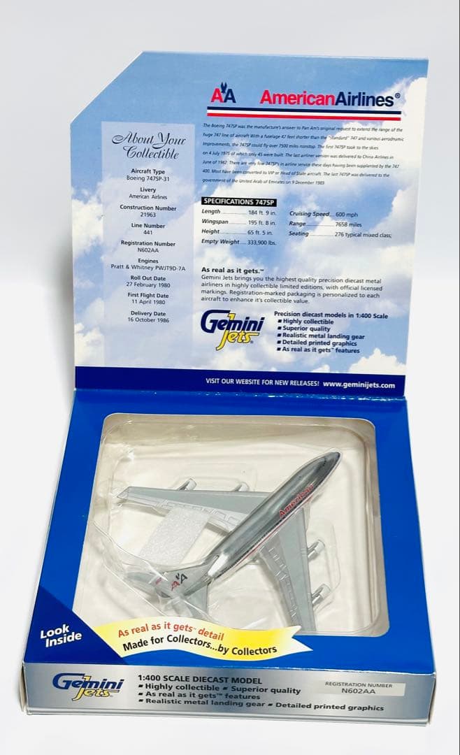 Gemini 1/400 B747SP アメリカン航空