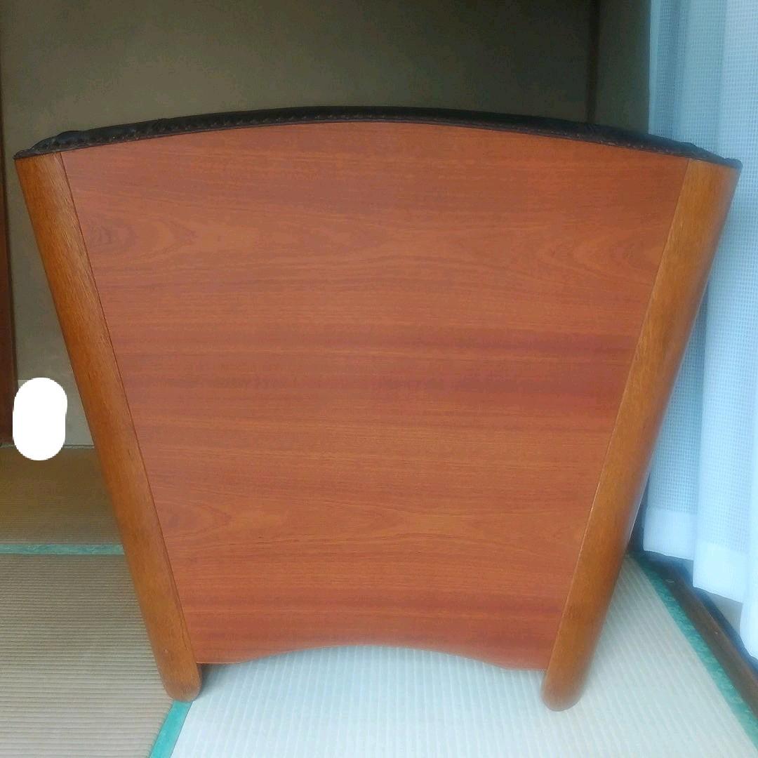 総本革レザー＆ウッド＆鋲飾り レジデンシソファーネイビー GRANT