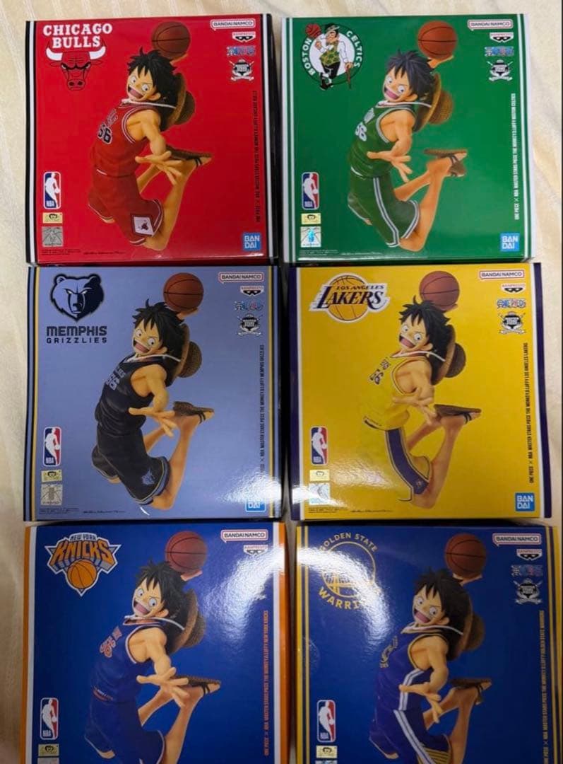 NBA ルフィ ワンピースベースショップ 6体セット